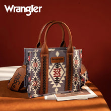 Load image into Gallery viewer, Wrangler Southwestern Print Small Canvas Tote/Crossbody - Lavender
