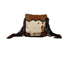 Load image into Gallery viewer, Cattle Drive Fringed Canvas &amp; Hairon Bag
