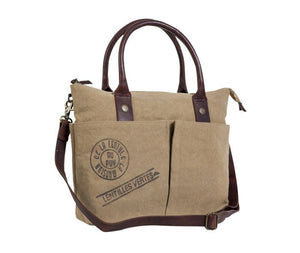 Lentilles Craftsman Vintage-Look Shoulder Bag