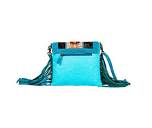Load image into Gallery viewer, Tonga Ridge Canvas &amp; Hairon Bag in Blue

