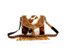 Load image into Gallery viewer, Saba Trail Hand-tooled Bag in Light &amp; Brown
