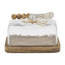 Load image into Gallery viewer, BEADED BUTTER DISH SET

