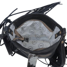 Load image into Gallery viewer, SAPPHIRE VINES LEATHER &amp; HAIRON BAG
